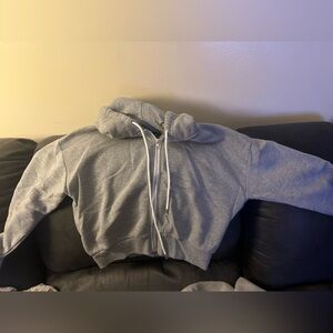 Forever 21 gray zip up